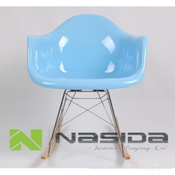 Replica Blue Eames RAR Rocking Fiberglass Chair